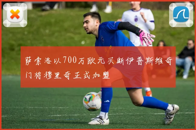 萨索洛以700万欧元买断伊普斯维奇门将穆里奇正式加盟