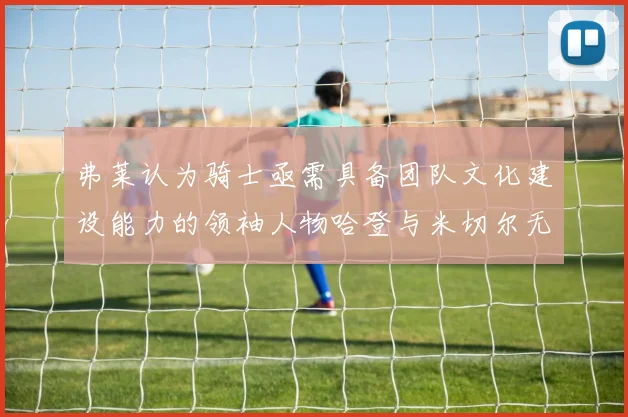 弗莱认为骑士亟需具备团队文化建设能力的领袖人物哈登与米切尔无法胜任